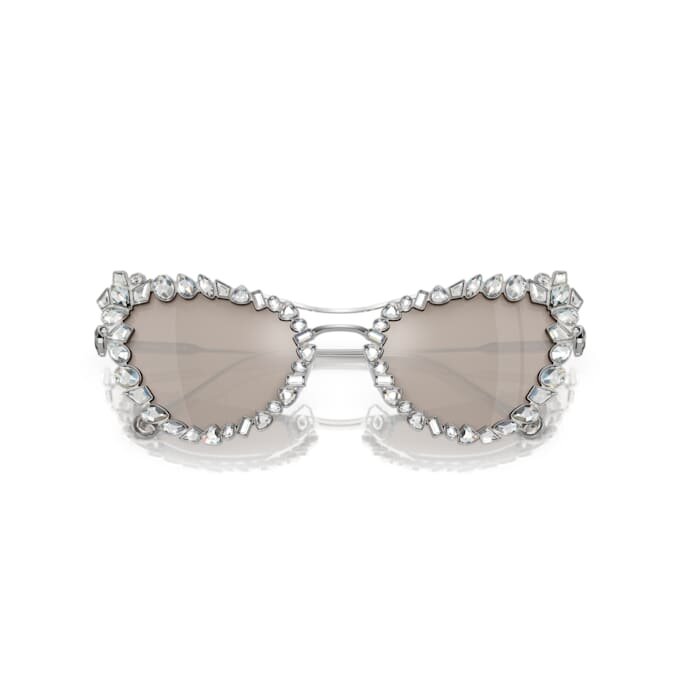 Lentes de sol con clip 2 en 1, estilo llamativo, forma de ojo de gato, Sk7011, blanco Lentes de sol con clip 2 en 1, estilo llamativo, forma de ojo de gato, Sk7011, blanco