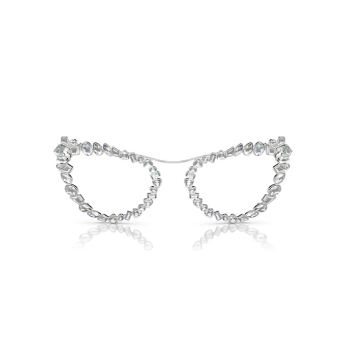 Lentes de sol con clip 2 en 1, estilo llamativo, forma de ojo de gato, Sk7011, blanco Lentes de sol con clip 2 en 1, estilo llamativo, forma de ojo de gato, Sk7011, blanco