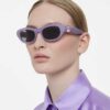 Lentes de sol con forma de almohada, morados Lentes de sol con forma de almohada, morados