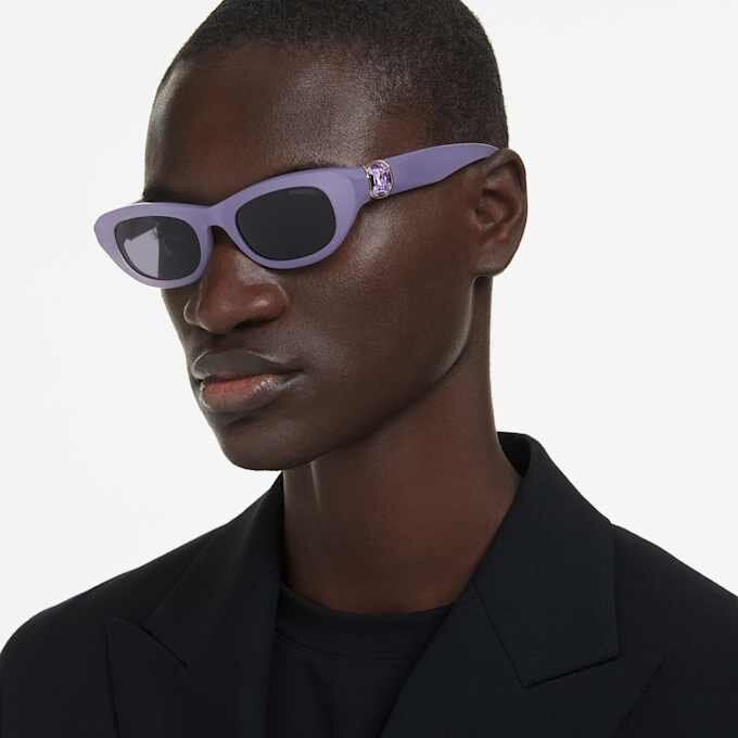 Lentes de sol con forma de almohada, morados Lentes de sol con forma de almohada, morados