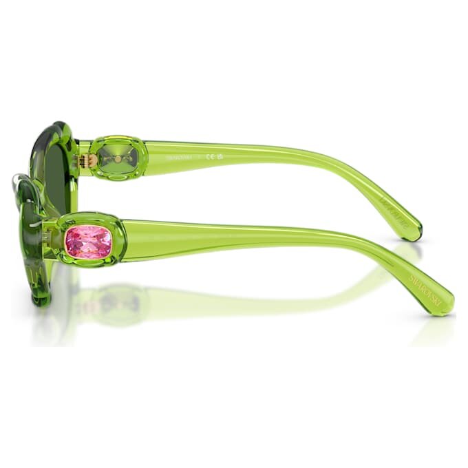 Lentes de sol con forma de almohada, Sk6050, verde Lentes de sol con forma de almohada, Sk6050, verde