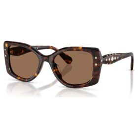 Lentes de sol con forma de almohada, Sk6058U, marrón Lentes de sol con forma de almohada, Sk6058U, marrón