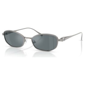 Lentes de sol con forma de almohada, Sk7042, tono plateado