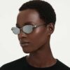 Lentes de sol con forma de almohada, Sk7042, tono plateado Lentes de sol con forma de almohada, Sk7042, tono plateado