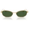 Lentes de sol con forma de almohada, Sk7042, verde Lentes de sol con forma de almohada, Sk7042, verde
