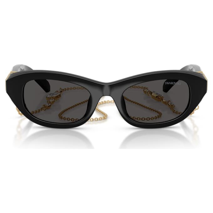 Lentes de sol con forma de almohadilla, negros Lentes de sol con forma de almohadilla, negros