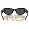 Lentes de sol con forma de almohadilla, negros Lentes de sol con forma de almohadilla, negros