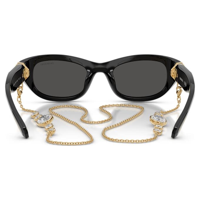 Lentes de sol con forma de almohadilla, negros Lentes de sol con forma de almohadilla, negros