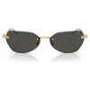 Lentes de sol con forma de almohadilla, Sk7038, tono dorado Lentes de sol con forma de almohadilla, Sk7038, tono dorado