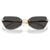 Lentes de sol con forma de almohadilla, Sk7038, tono dorado Lentes de sol con forma de almohadilla, Sk7038, tono dorado