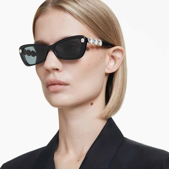 Lentes de sol con forma de mariposa, Sk6033, negro Lentes de sol con forma de mariposa, Sk6033, negro