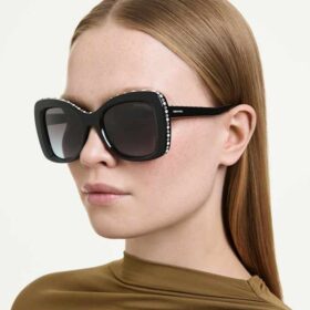 Lentes de sol con forma de mariposa, Sk6062U, negros Lentes de sol con forma de mariposa, Sk6062U, negros