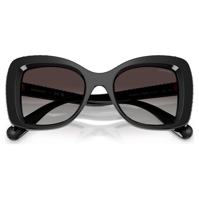 Lentes de sol con forma de mariposa, Sk6062U, negros Lentes de sol con forma de mariposa, Sk6062U, negros