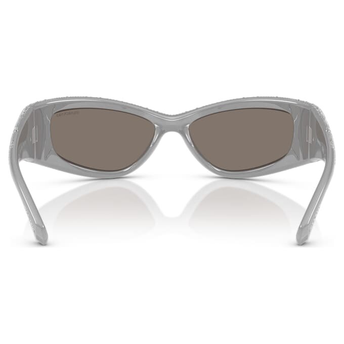 Lentes de sol con forma de máscara, Sk6027, tono plateado Lentes de sol con forma de máscara, Sk6027, tono plateado