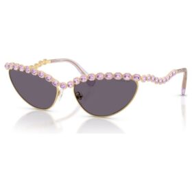 Lentes de sol con forma de ojo de gato, morados