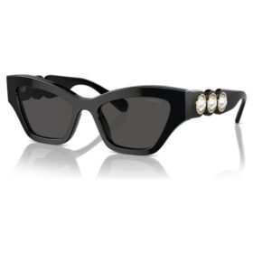 Lentes de sol con forma de ojo de gato, negros