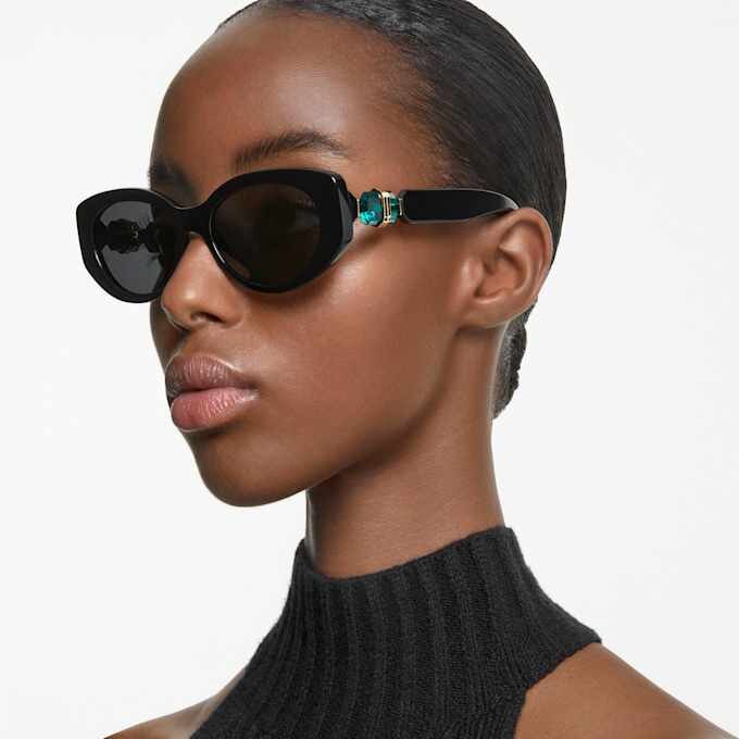Lentes de sol con forma de ojo de gato, Sk6002, negro Lentes de sol con forma de ojo de gato, Sk6002, negro