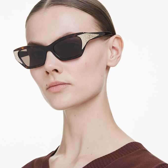 Lentes de sol con forma de ojo de gato, Sk6029, marrón Lentes de sol con forma de ojo de gato, Sk6029, marrón