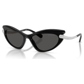 Lentes de sol con forma de ojo de gato, Sk6038, negro