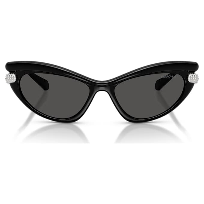 Lentes de sol con forma de ojo de gato, Sk6038, negro Lentes de sol con forma de ojo de gato, Sk6038, negro