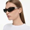 Lentes de sol con forma de ojo de gato, SK6046, negro Lentes de sol con forma de ojo de gato, SK6046, negro