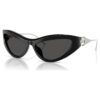 Lentes de sol con forma de ojo de gato, SK6046, negro Lentes de sol con forma de ojo de gato, SK6046, negro