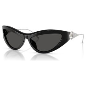 Lentes de sol con forma de ojo de gato, SK6046, negro