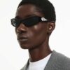 Lentes de sol con forma de ojo de gato, SK6046, negro Lentes de sol con forma de ojo de gato, SK6046, negro