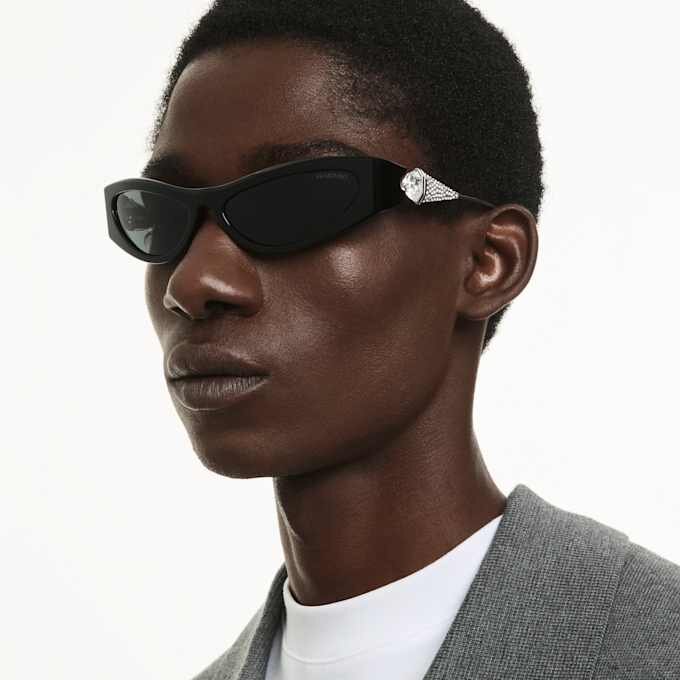 Lentes de sol con forma de ojo de gato, SK6046, negro Lentes de sol con forma de ojo de gato, SK6046, negro