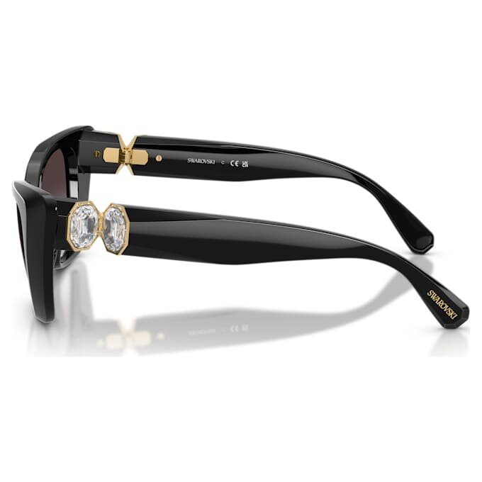 Lentes de sol con forma de ojo de gato, Sk6047, negro Lentes de sol con forma de ojo de gato, Sk6047, negro