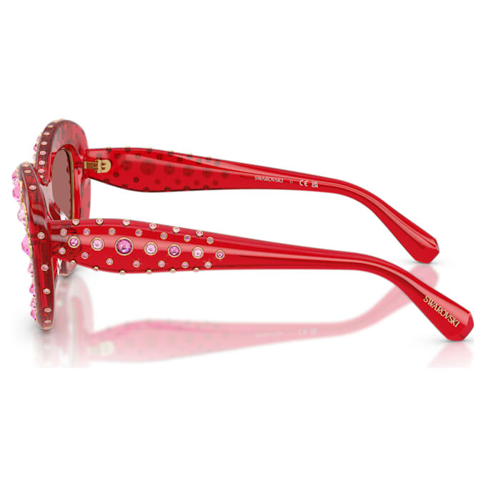 Lentes de sol con forma de ojo de gato, Sk6060, rojo Lentes de sol con forma de ojo de gato, Sk6060, rojo