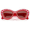 Lentes de sol con forma de ojo de gato, Sk6060, rojo Lentes de sol con forma de ojo de gato, Sk6060, rojo