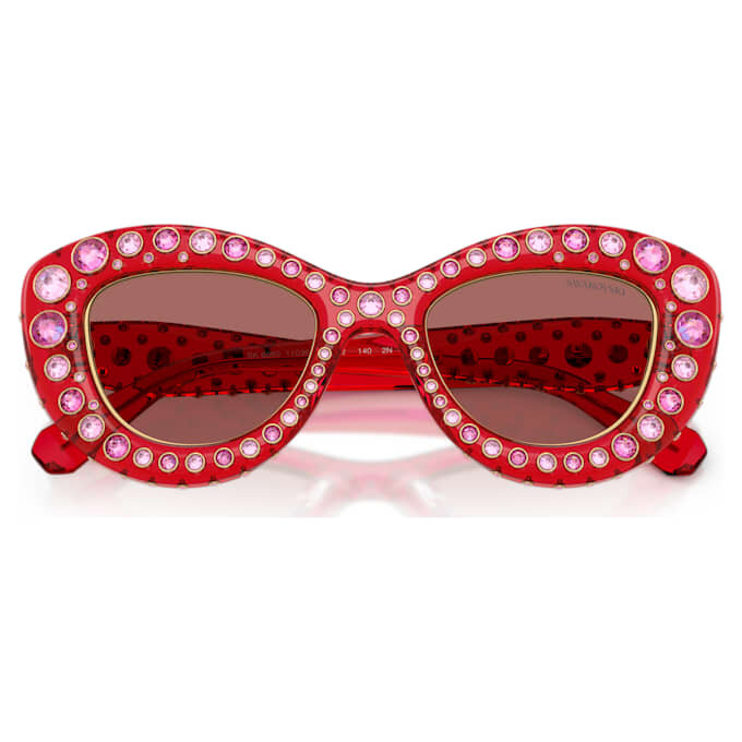 Lentes de sol con forma de ojo de gato, Sk6060, rojo Lentes de sol con forma de ojo de gato, Sk6060, rojo