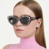 Lentes de sol con forma de ojo de gato, Sk6060, tono plateado Lentes de sol con forma de ojo de gato, Sk6060, tono plateado