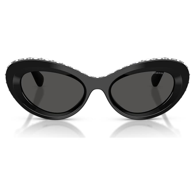 Lentes de sol con forma de ojo de gato, Sk6061U, negro Lentes de sol con forma de ojo de gato, Sk6061U, negro