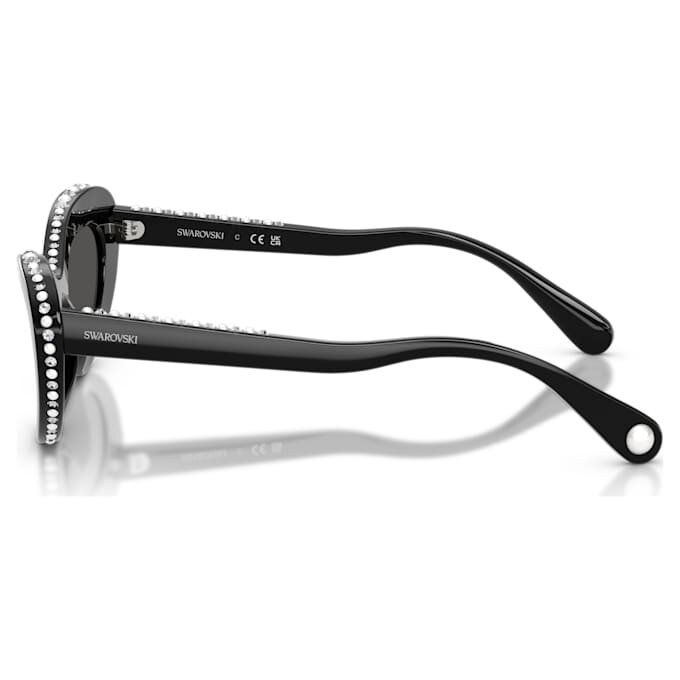 Lentes de sol con forma de ojo de gato, Sk6061U, negro Lentes de sol con forma de ojo de gato, Sk6061U, negro