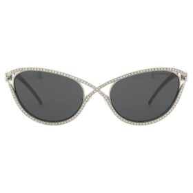 Lentes de sol con forma de ojo de gato, Sk7025, tono plateado