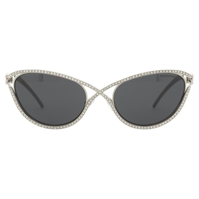 Lentes de sol con forma de ojo de gato, Sk7025, tono plateado Lentes de sol con forma de ojo de gato, Sk7025, tono plateado