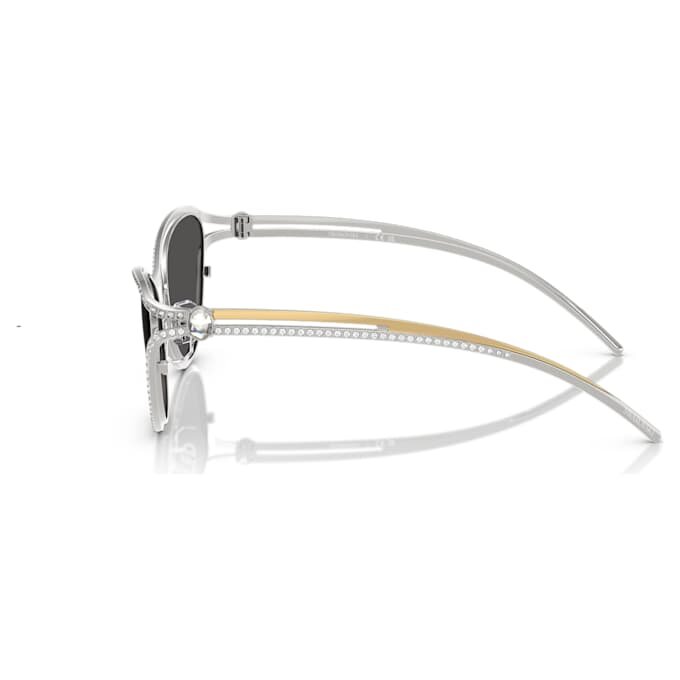 Lentes de sol con forma de ojo de gato, Sk7025, tono plateado Lentes de sol con forma de ojo de gato, Sk7025, tono plateado