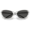 Lentes de sol con forma de ojo de gato, Sk7025, tono plateado Lentes de sol con forma de ojo de gato, Sk7025, tono plateado