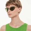 Lentes de sol con forma de ojo de gato, Sk7039, tono dorado Lentes de sol con forma de ojo de gato, Sk7039, tono dorado