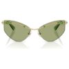 Lentes de sol con forma de ojo de gato, Sk7039, tono dorado Lentes de sol con forma de ojo de gato, Sk7039, tono dorado