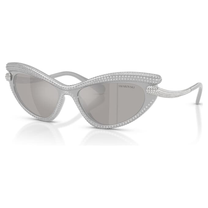 Lentes de sol con forma de ojo de gato, tono plateado Lentes de sol con forma de ojo de gato, tono plateado