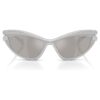 Lentes de sol con forma de ojo de gato, tono plateado Lentes de sol con forma de ojo de gato, tono plateado