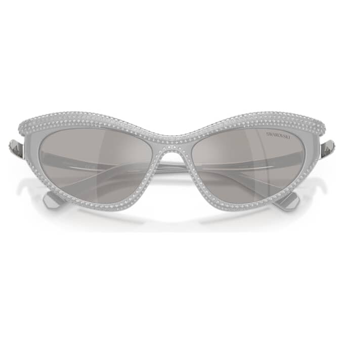 Lentes de sol con forma de ojo de gato, tono plateado Lentes de sol con forma de ojo de gato, tono plateado
