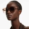 Lentes de sol de forma cuadrada, Sk6049, beige Lentes de sol de forma cuadrada, Sk6049, beige