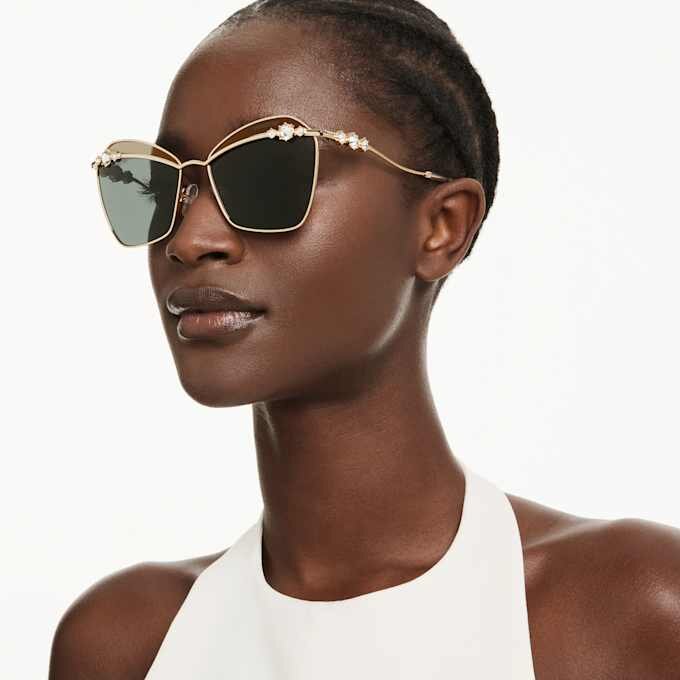 Lentes de sol de forma cuadrada, Sk7040, tono dorado Lentes de sol de forma cuadrada, Sk7040, tono dorado