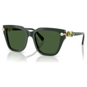 Lentes de sol de forma cuadrada, verdes