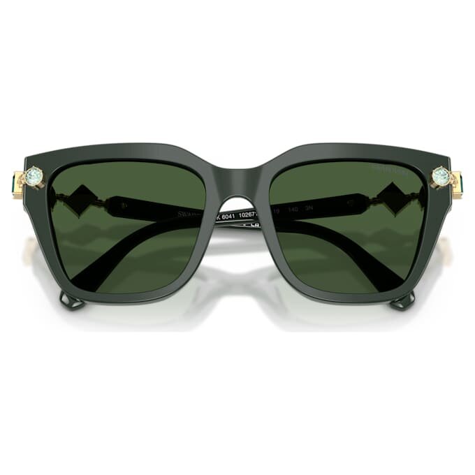 Lentes de sol de forma cuadrada, verdes Lentes de sol de forma cuadrada, verdes