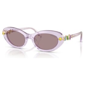 Lentes de sol de forma ovalada, rosa